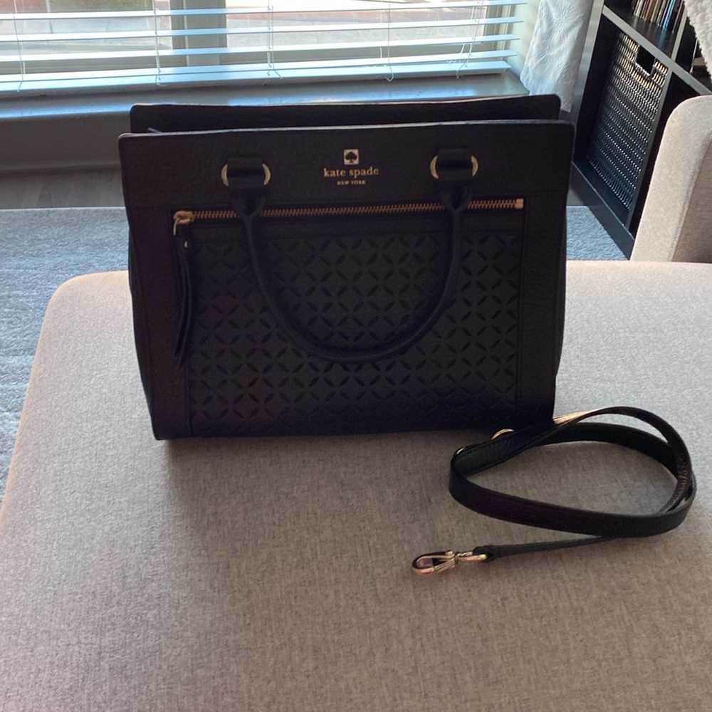 Black Kate Spade Purse with Cross Body Strap